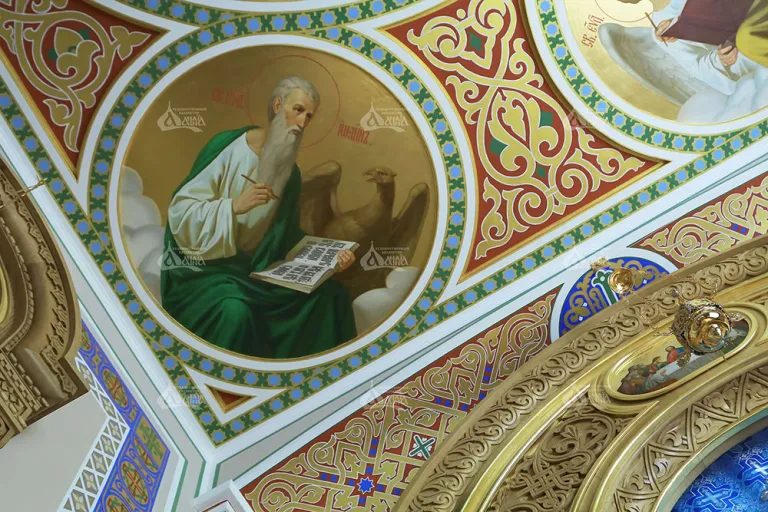 Pictura paraclisului „Cuvine-se cu adevărat”, mănăstire de maici, s. Bilivski Hutori — fotografia 4