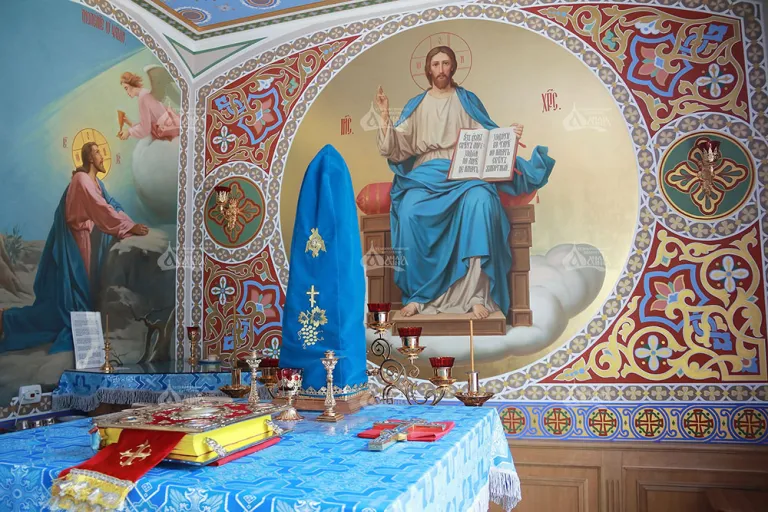 Pictura paraclisului „Cuvine-se cu adevărat”, mănăstire de maici, s. Bilivski Hutori — fotografia 5